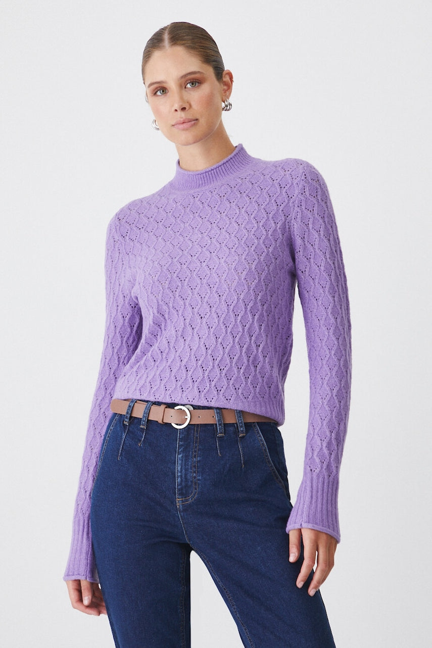 Pulover Medicine za žene, boja: ružičasta, topli, s poludolčevitom