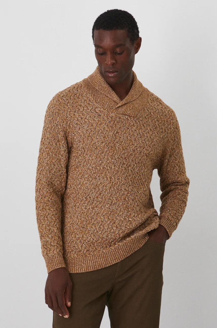 Pamučni pulover Medicine boja: žuta, topli, s poludolčevitom