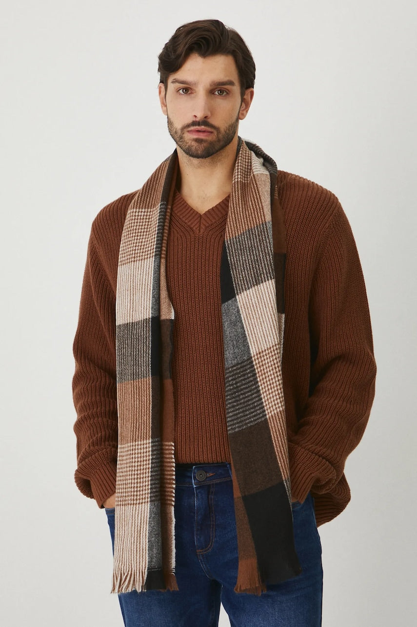 Pamučni pulover Medicine za muškarce, boja: smeđa, topli