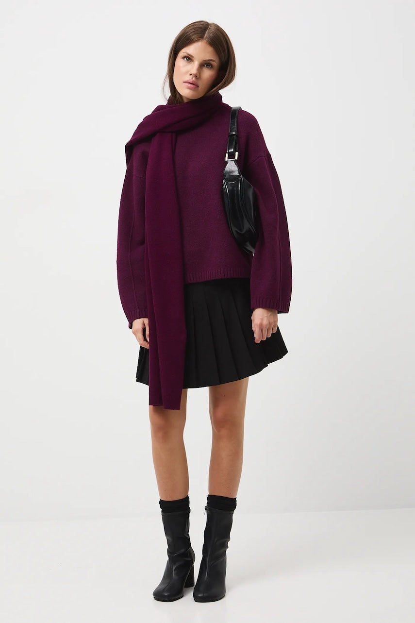 Pulover Medicine boja: bordo, tople