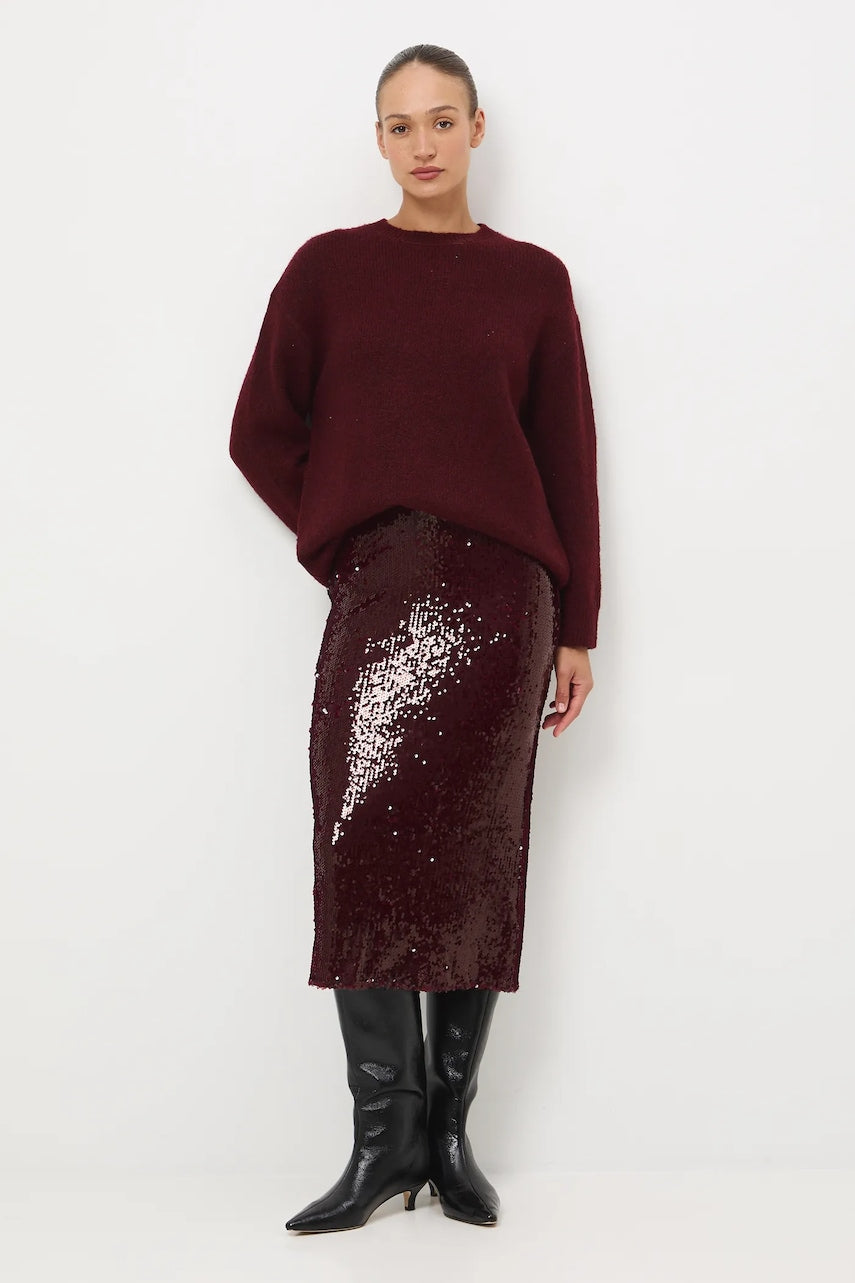 Pulover Medicine boja: bordo, tople