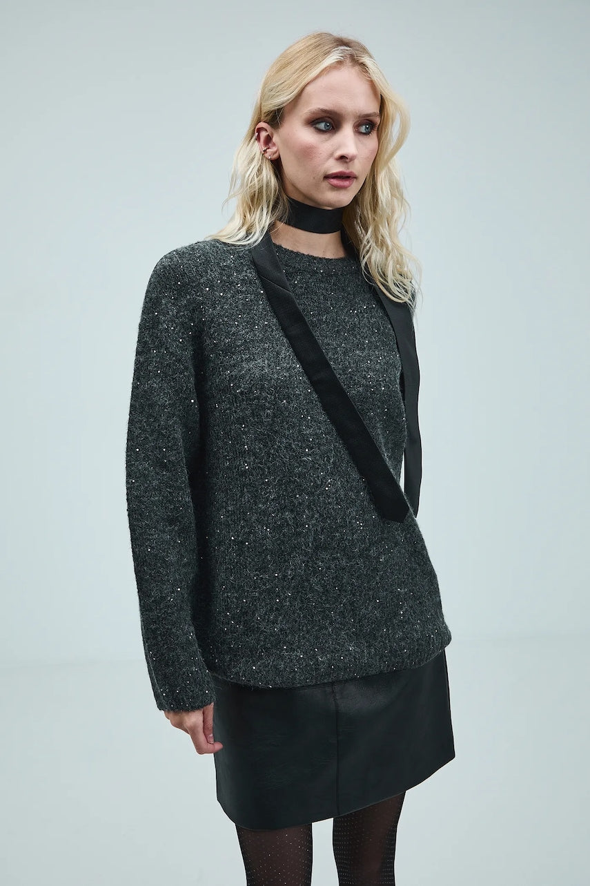 Pulover Medicine boja: siva, tople