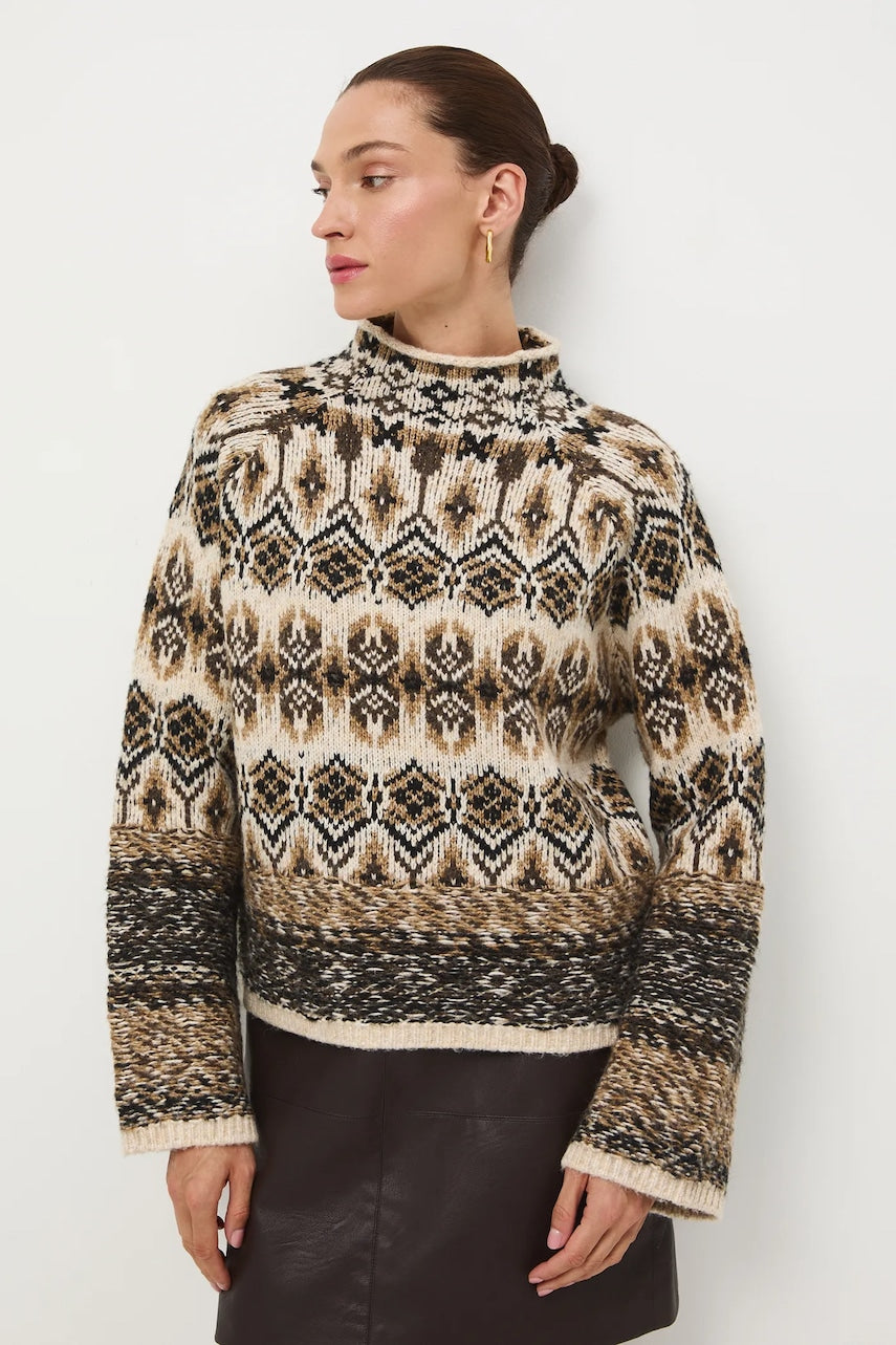 Pulover s dodatkom vune Medicine tople, s poludolčevitom