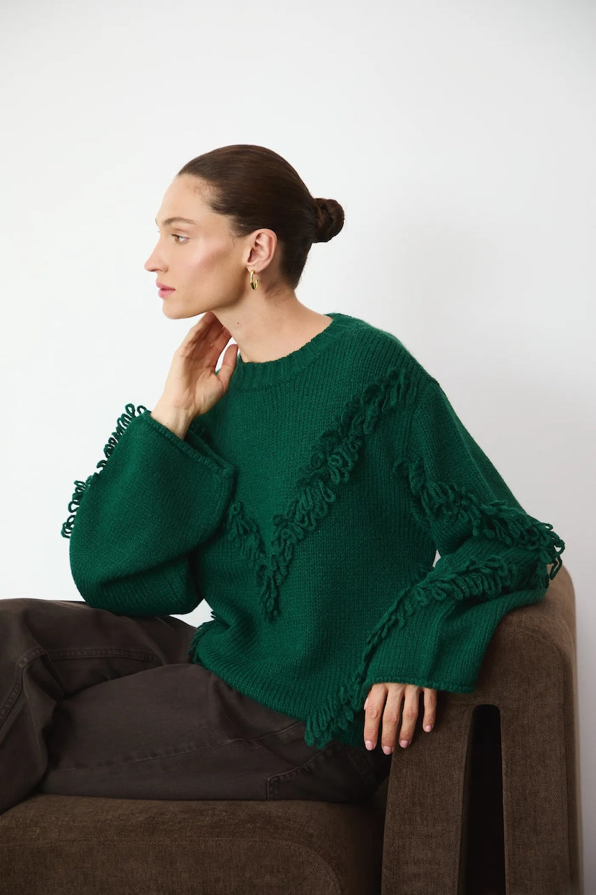 Pulover Medicine boja: tirkizna, tople