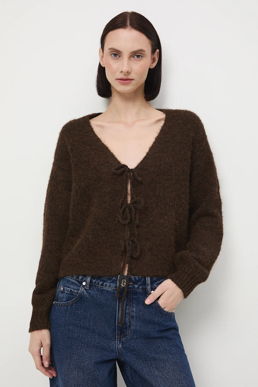 Kardigan Medicine boja: smeđa, tople