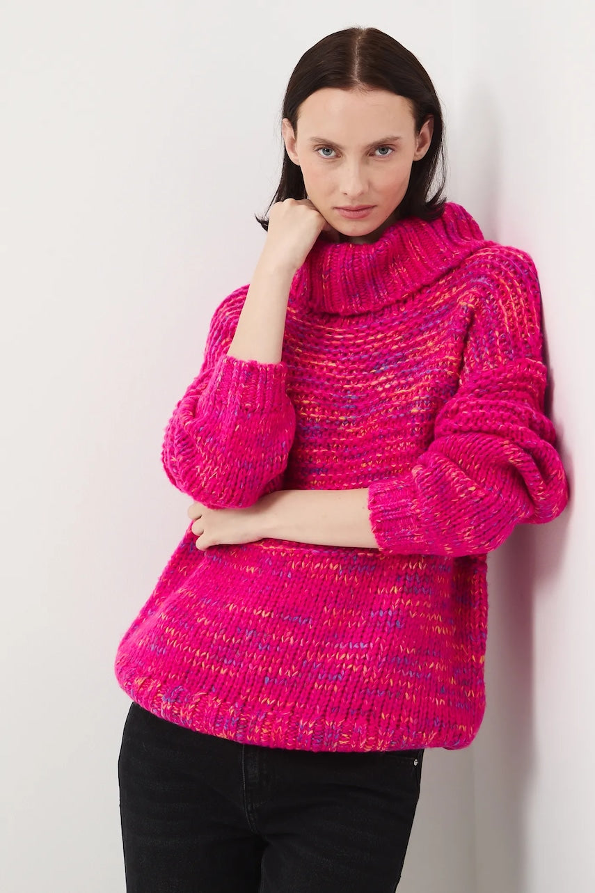 Pulover Medicine boja: ružičasta, tople, s dolčevitom