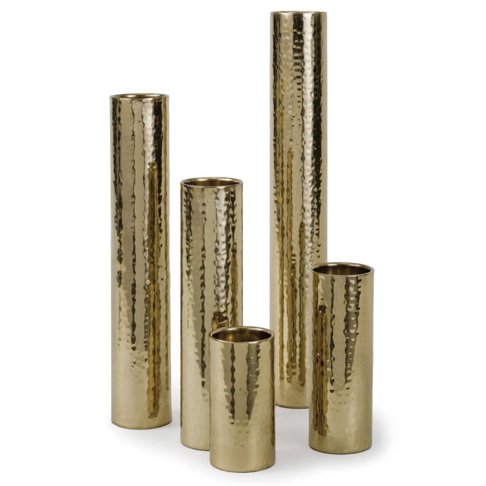 Regina Andrew Hammered Bud Vase Set (Polished Brass) Vase-Urn Hammered Bud - 20-1164PB - Modern Contemporary