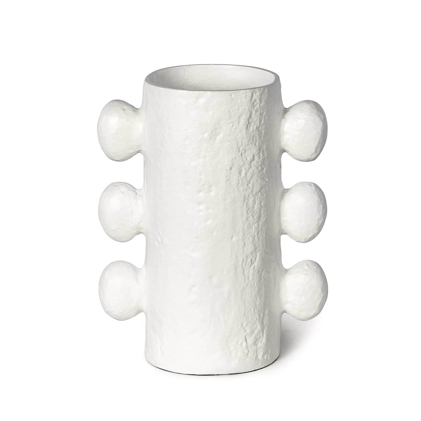 Regina Andrew Sanya Metal Vase Small (White) Vase-Urn Sanya - 20-1445WT - Transitional