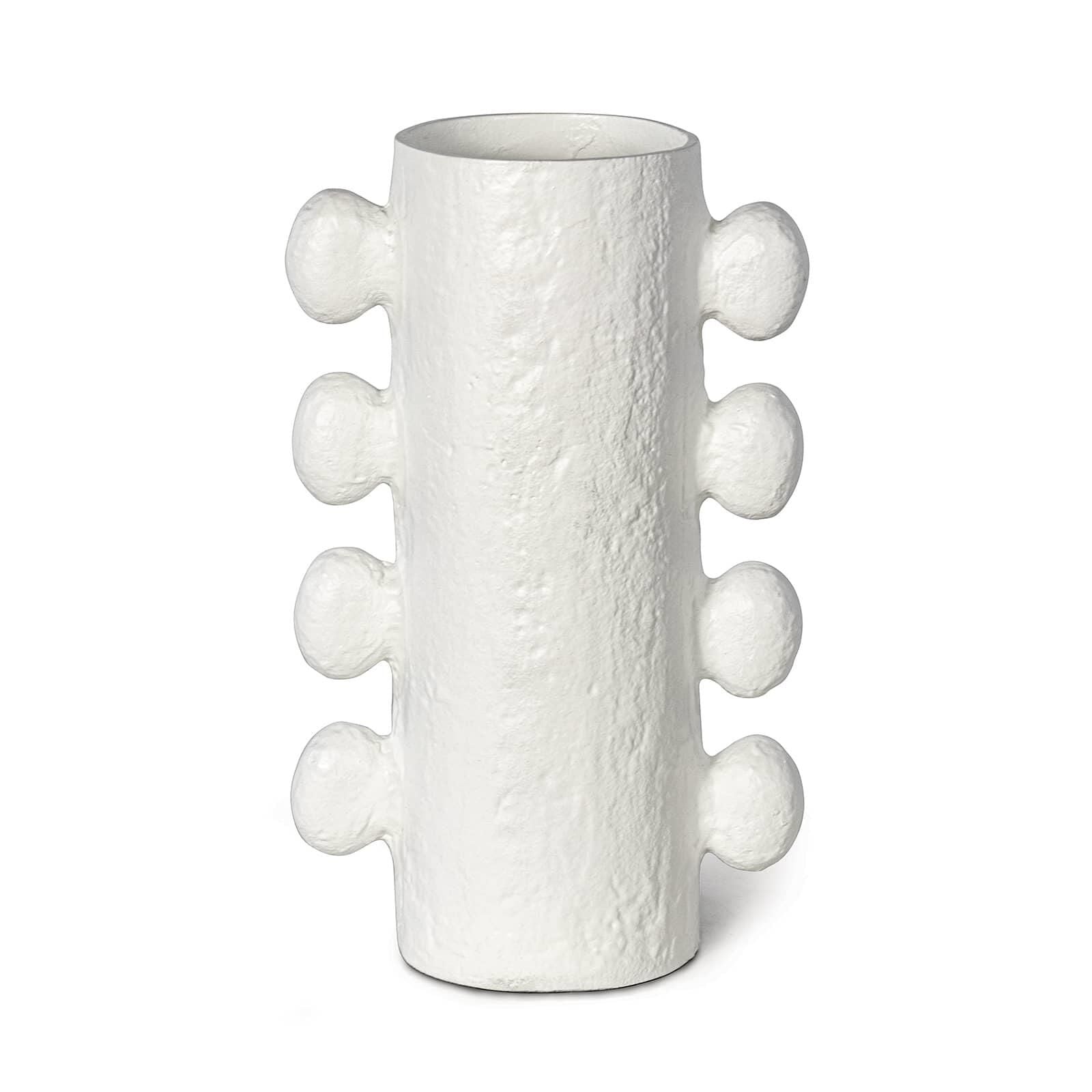 Regina Andrew Sanya Metal Vase Large (White) Vase-Urn Sanya - 20-1449WT - Transitional