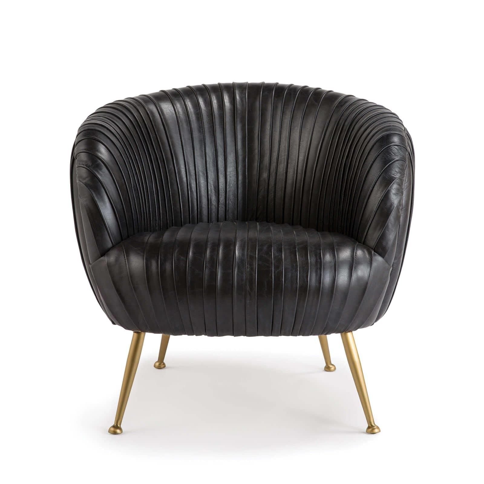 Regina Andrew Beretta Accent Chair Beretta - 32-1078BLK - Mid-Century Modern
