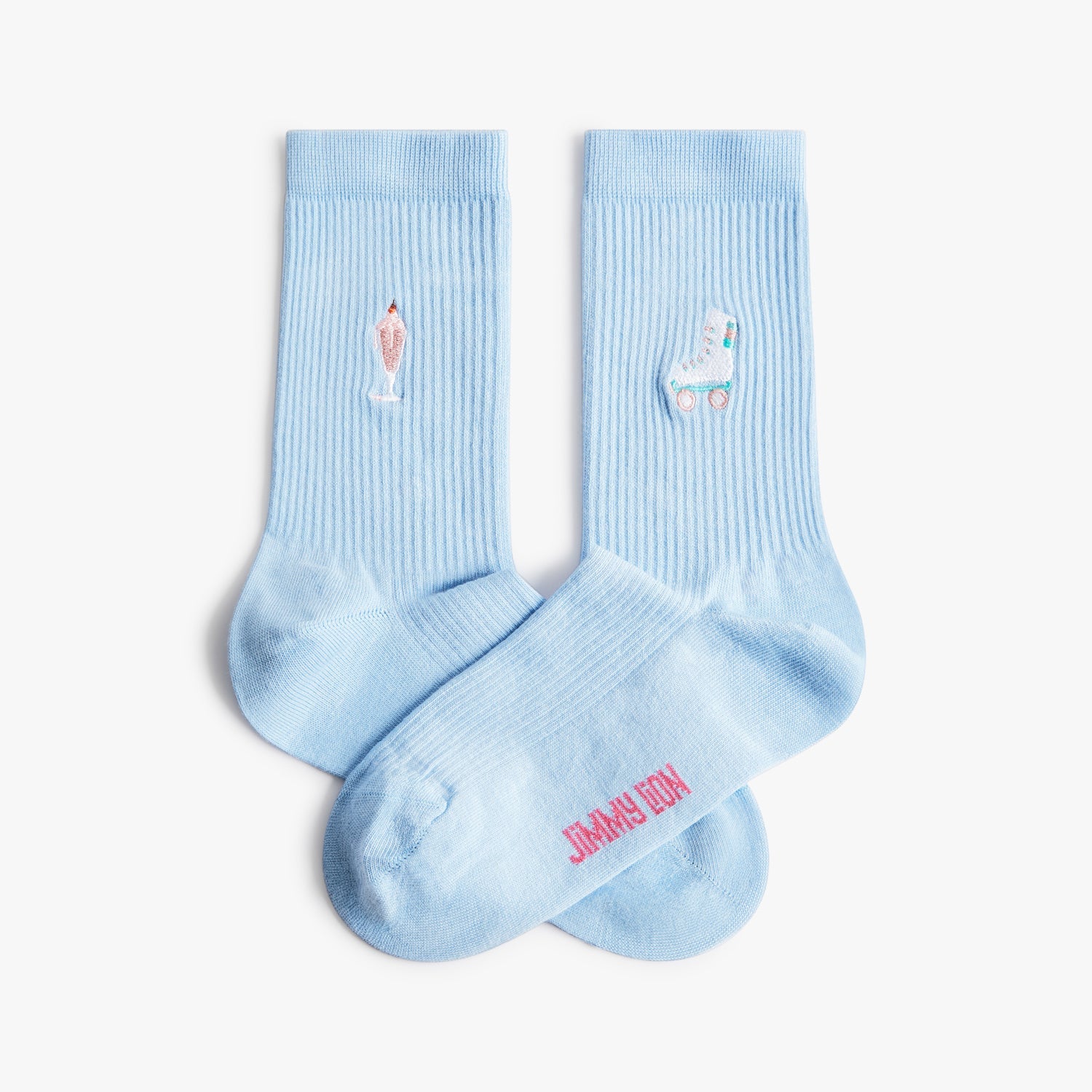 Embroidered Socks for Women | Rollin' Ice Cream | Jimmy Lion