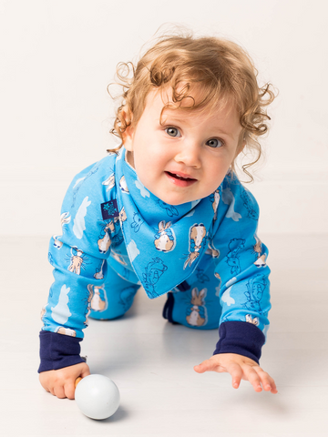 Blade & Rose Peter Rabbit Navy Bib One Size Matron Inn