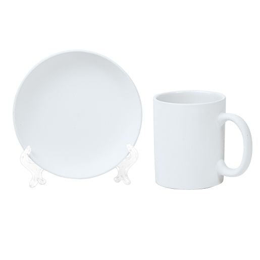 Colorations® Decorative Mugs and Plates set of 12