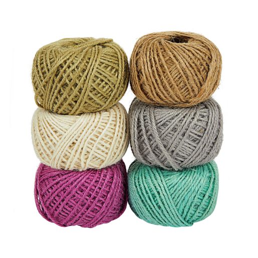 Colorations® Natural Tones Colored Twine - 6 Colors, Ea 53 Yards