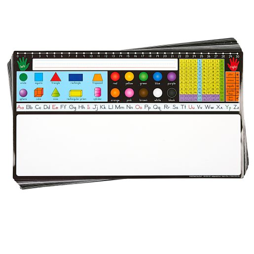 Really Good Stuff® Dry Erase Desktop Helper - Set of 24 - Primary