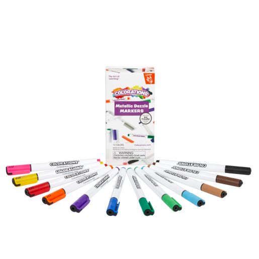 Colorations® Metallic Shimmer Outline Markers - 6 Sets