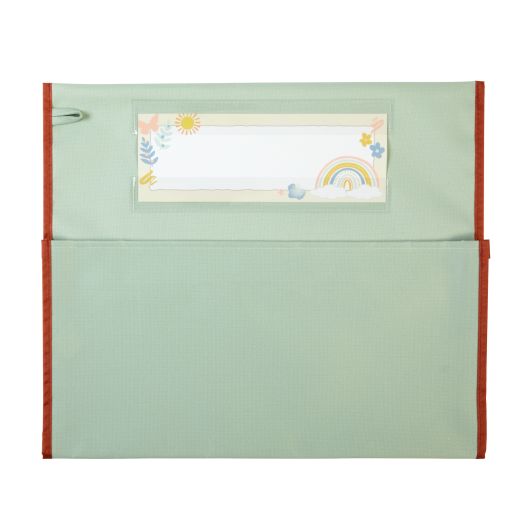 Really Good Stuff® Boho Chair Pocket Classic - Mint Chair Pocket with Clay Trim - Single