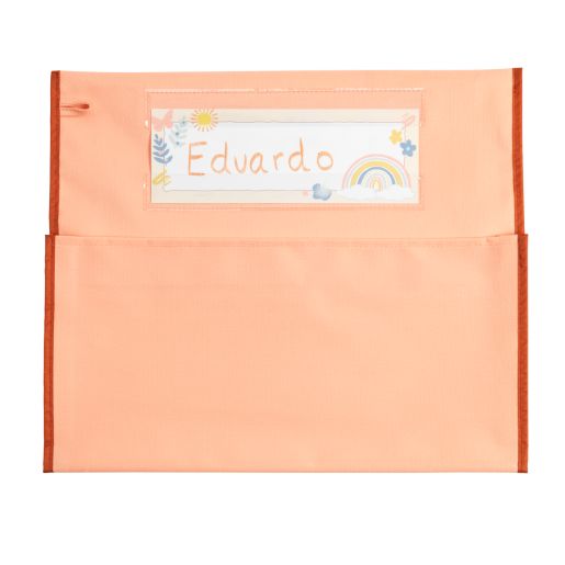 Really Good Stuff® Boho Chair Pocket Classic -Peach Chair Pocket with Clay Trim - Single