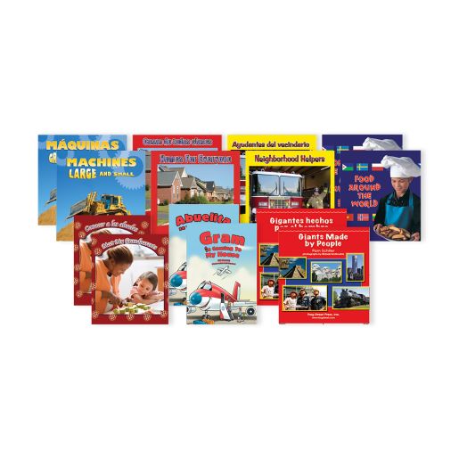 English & Spanish Social Studies PreK Books - 12 Titles
