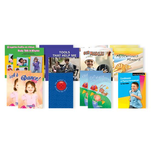 English & Spanish Physical Development PreK Books - 14 Titles