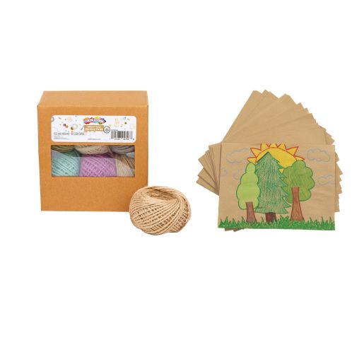 Colorations® Boho Twine - 100 Yards with Natural Craft Paper