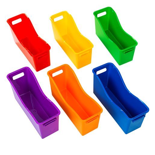 Really Good Stuff® Easy Carry Book and Binder Holders - Set of 6 - 6 Group Colors