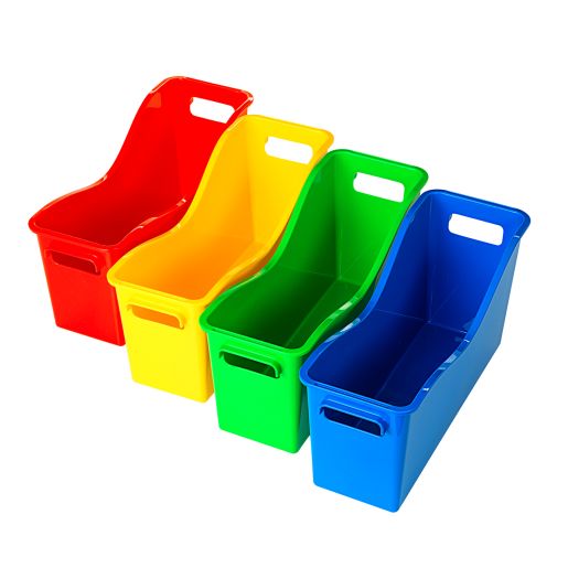 Really Good Stuff® Easy Carry Book and Binder Holders - Set of 4 - 4 Group Colors