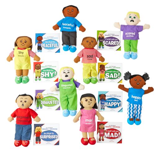 Excellerations® Emotions Book and Dolls Full Set - 8 books 8 dolls