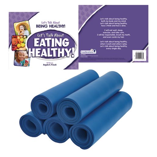 Excellerations® Healthy Book Set & Yoga Mats - 4 books 5 mats