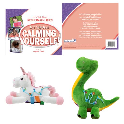Excellerations® Responsibilities Book Set & Plushies - 4 books 2 plushies