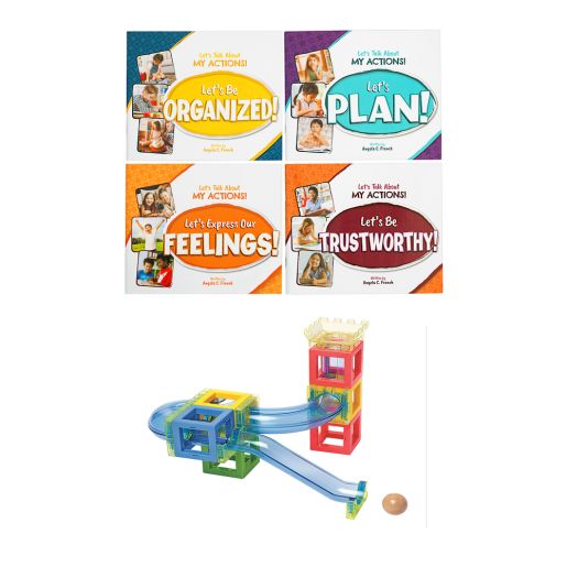Excellerations® Action Books & Construction Set - 4 books