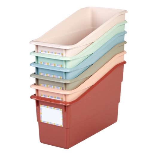 Really Good Stuff® Durable Book and Binder Holders - Boho, Set of 6