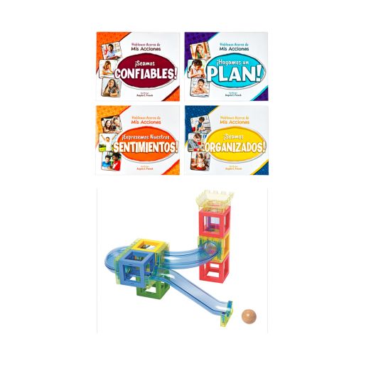 Excellerations® Action Spanish Books & Construction Set - 4 books