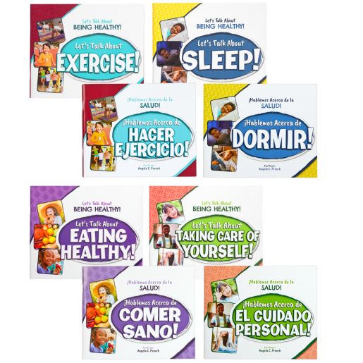 Excellerations® English & Spanish Let's Talk About Being Healthy - 8 books