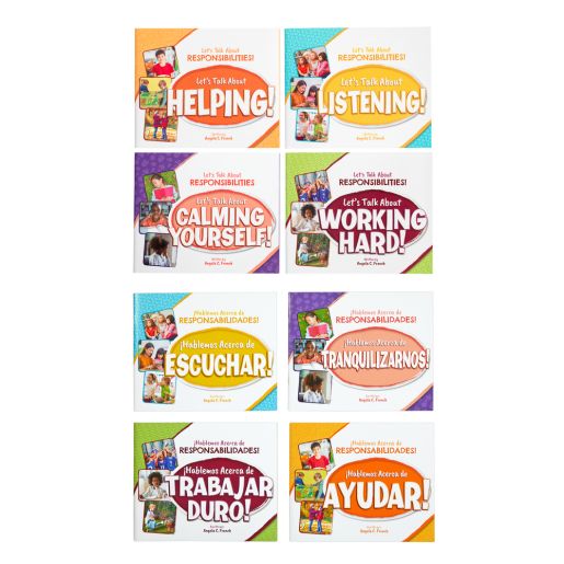 Excellerations® English & Spanish Let's Talk About Responsibilities Book Set - 8 books