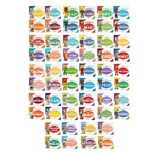 Excellerations® English & Spanish Life Skills Book Set - 56 books