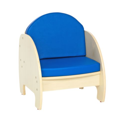 Environments® Comfy Chair with Blue Cushions - Ready to Assemble