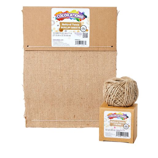 Colorations® Natural Burlap Sheets and Twine