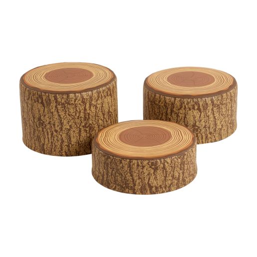 SoftZone Tree Stump Stool - 3 Piece Set