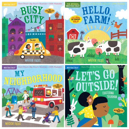 Indestructibles Places Books, Set of 4