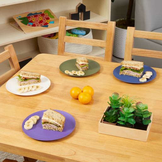 Kids Bamboo Plates, Set of 4