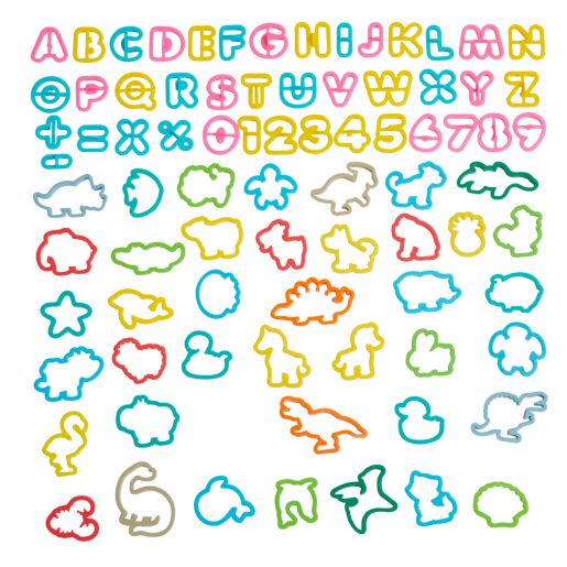 Colorations® Assorted Cut Set Accessories, Alphabet, Numbers & Animals