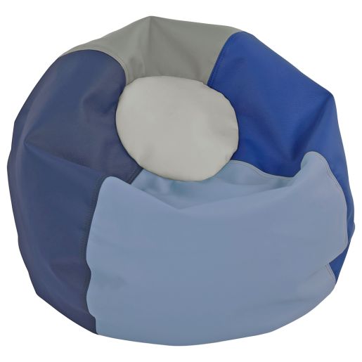 SoftScape Classic 22" Toddler Bean Bag Chair - Navy-Powder Blue
