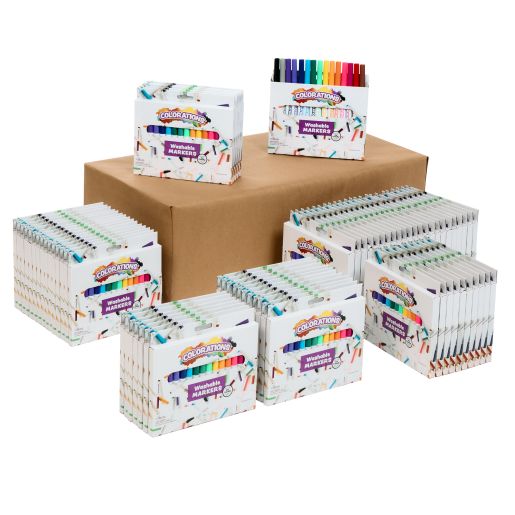 Colorations® Classroom Value Bulk Markers, 16 Colors, 72 packs