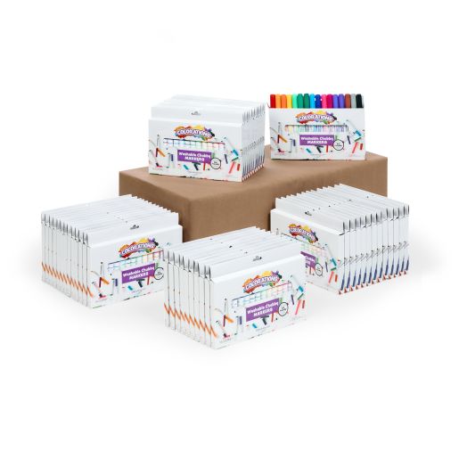 Colorations® Classroom Value Bulk Chubby Markers, 16 Colors, 48 packs