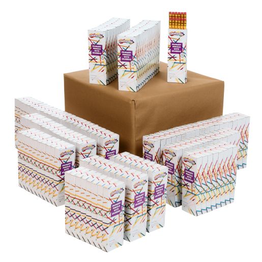 Colorations® Classroom Valu Bulk Primary Pencils With Erasers, Set of 12, 144 Packs