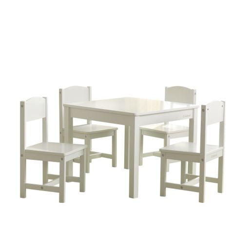Farmhouse Table & Chair Set - White