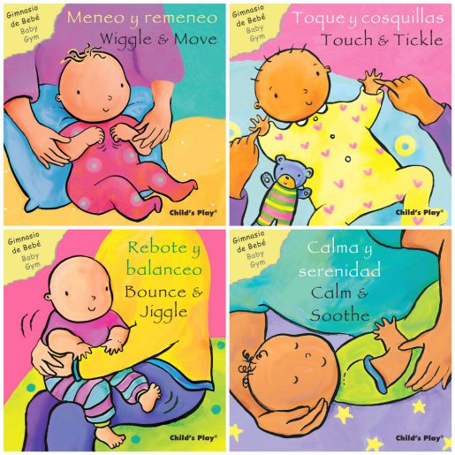 Gimnasio De Bebe-Baby Gym Bilingual Books, Set of 4