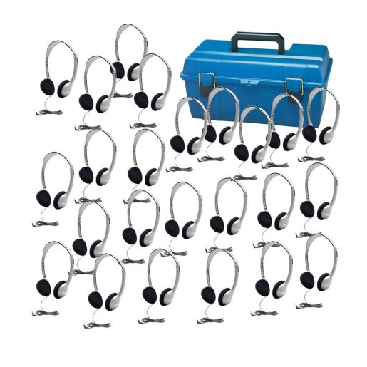 Lab Pack, 24 HA2 Personal Headphones in a Carry Case