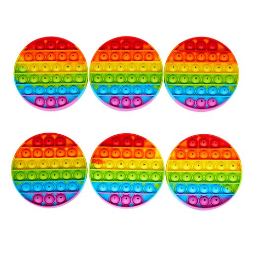 Alphabet Sensory Bubble Poppers - Set of 6